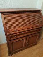 Secretaire donkerbruin eiken, Huis en Inrichting, Kasten | Secretaires, Ophalen, Zo goed als nieuw, Donker robuust eiken antiek