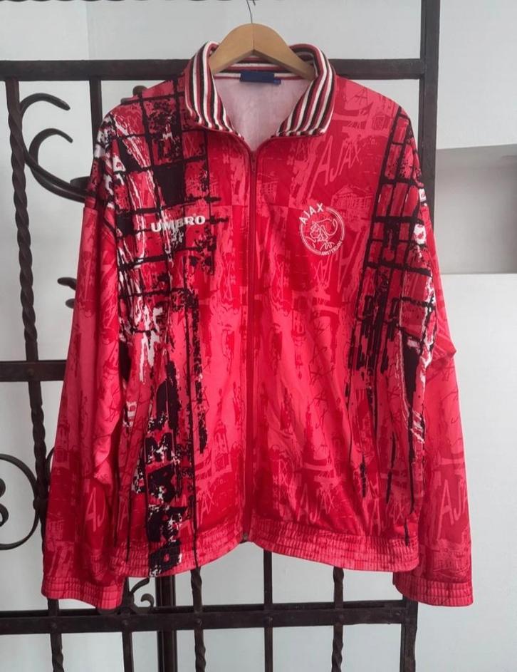 Ajax Umbro XL, 1996, Kleding | Heren, Sportkleding, Gedragen, Voetbal, Maat 56/58 (XL), Blauw, Ophalen of Verzenden