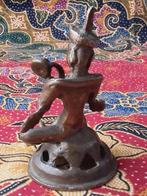 Mooi oud brons beeldje uit India van een muzikant 9 cm., Ophalen of Verzenden