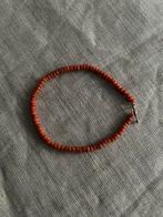 Bloedkoralen Armband met Gouden Slot - 20 cm, Ophalen of Verzenden, Goud, Armband