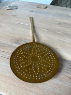 Antieke handgemaakte messing schuimspaan, Antiek en Kunst, Antiek | Bestek, Ophalen of Verzenden