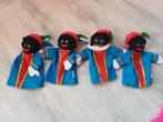 4 Zwarte Piet Handpoppen - Sinterklaas Decoratie, Ophalen of Verzenden, Zo goed als nieuw, Overige typen