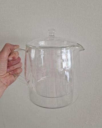 Dubbelwandige Glazen Theepot beschikbaar voor biedingen