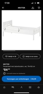 TEAB peuterbed, met matras, zonder zijsteun, Kinderen en Baby's, Kinderkamer | Bedden, Ophalen, Gebruikt, 140 tot 160 cm, Matras