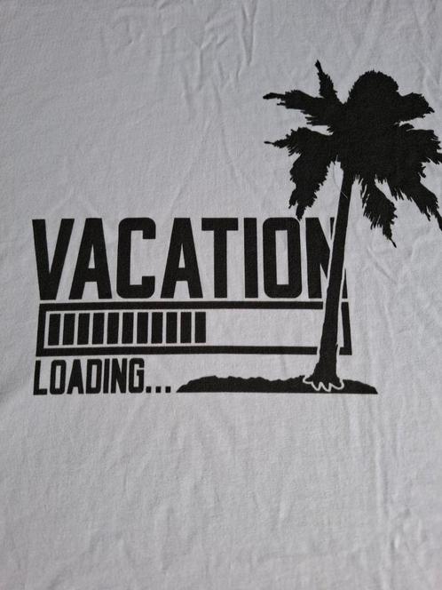 Vakantie T-shirt,  grote maat 4xl, Kleding | Heren, Grote Maten, Nieuw, Shirt, Wit, Ophalen of Verzenden