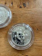 4 Portugese 100 Escudos Zilveren Herdenkingsmunten, Setje, Zilver, Portugal, Overige waardes
