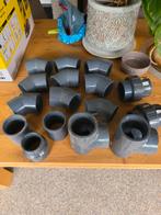 Te koop:PVC Koppelingen - Bochten, T-stukken, Verloop, Afvoer, Gebruikt, Pvc, Ophalen of Verzenden
