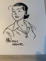 Originele tekening van Eric Heuvel, Boeken, Eén stripboek, Ophalen of Verzenden, Zo goed als nieuw