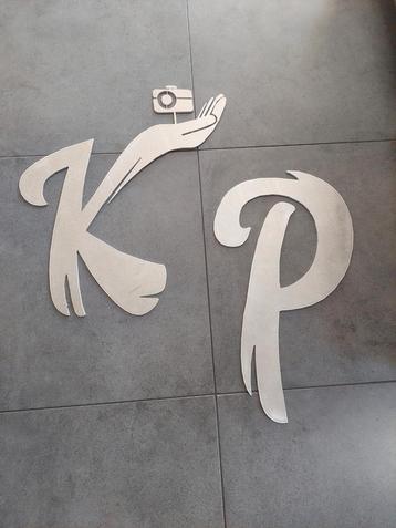 Kp letters rvs  beschikbaar voor biedingen