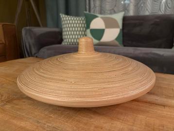 IKEA Bamboe Schaal met Deksel - 38cm beschikbaar voor biedingen