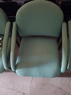 Groene vergaderstoelen - set van stoelen, Huis en Inrichting, Stoelen, Gebruikt, Overige kleuren, Ophalen of Verzenden, Stof