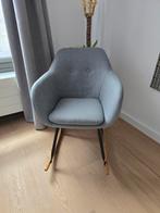 Grijze schommelstoel zgan, Huis en Inrichting, Stoelen, Ophalen, Zo goed als nieuw, Grijs, Eén