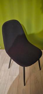 4 Eetkamerstoelen inclusief zwarte hoezen, Huis en Inrichting, Stoelen, Ophalen, Gebruikt, Zwart, Vier