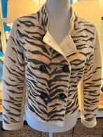 Ecru/Grijs jasje Marc Cain, gekookte wol, 36/nr2, ZGAN., Wit, Ophalen of Verzenden, Zo goed als nieuw, Jasje