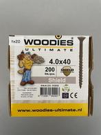 Woodies Shield 4.0 x 40 mm 200 st, Ophalen, Minder dan 25 mm, Nieuw, Plank
