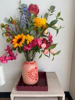 Zijden Boeket met Vaas, Ophalen of Verzenden, Zo goed als nieuw