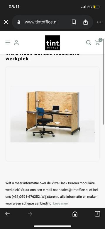 Vitra Hack Bureau modulaire werkplek NIEUW beschikbaar voor biedingen