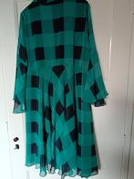 Zwart, groene jurk van Yoek. Maat 48., Kleding | Dames, Grote Maten, Ophalen of Verzenden, Zo goed als nieuw, Zwart, Jurk