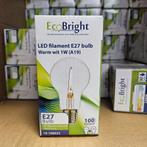Restpartij Led lampen E27 1 Watt warm wit 2700K (1W), Led-lamp, Minder dan 30 watt, Nieuw, E27 (groot)