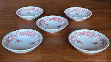 5 Villeroy & Boch Valeria rood kommetjes beschikbaar voor biedingen