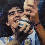 Diego Maradona Mixed Media Peter Donkersloot, Ophalen of Verzenden