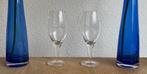 Royal Leerdam Flaming 2 kristallen glazen Sherry, Antiek en Kunst, Antiek | Glas en Kristal, Ophalen of Verzenden