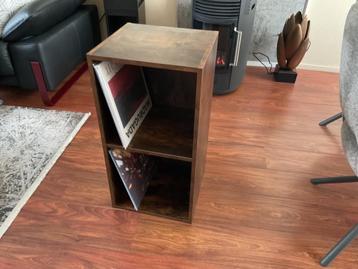 Lp opbergkast 2 vakken lp vinyl kast beschikbaar voor biedingen