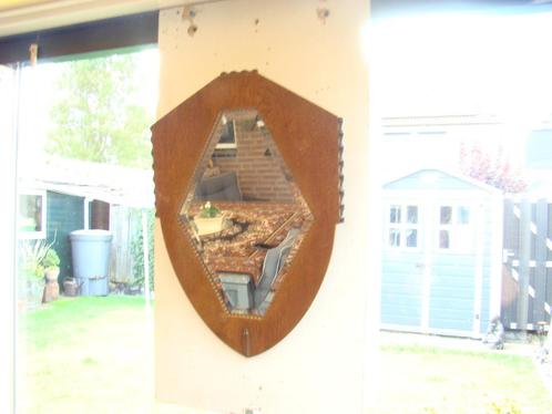 Wand-spiegel  ( Ard-Deco / Amsterdamse school, Antiek en Kunst, Antiek | Spiegels, Minder dan 100 cm, Rechthoekig, Ophalen of Verzenden