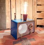 Echte eyecatcher! Unieke lamp! Vintage buizenradio!, Antiek en Kunst, Ophalen