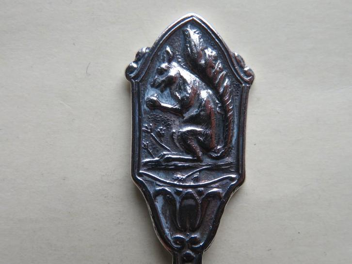 Verzilverd lepeltje Eekhoorn, Antiek en Kunst, Antiek | Bestek, Verzenden