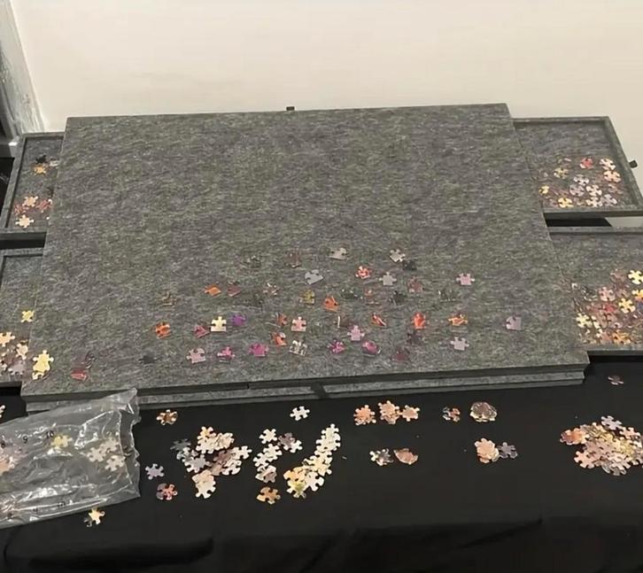 Puzzelbord 1000 stukjes + 5 sorteerlades, Hobby en Vrije tijd, Denksport en Puzzels, 500 t/m 1500 stukjes, Ophalen