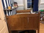Gratis Twijfelaar bed, Ophalen, Gebruikt, 190 cm of minder, Hout