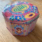 Vintage blik Oilily ( 14x14x9,5 cm) 1989, Ophalen of Verzenden, Gebruikt, Overige, Overige merken