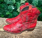 zo goed als nieuw  mooie python laarzen Sendra maat 38, Ophalen of Verzenden, Zo goed als nieuw, Sendra, Rood