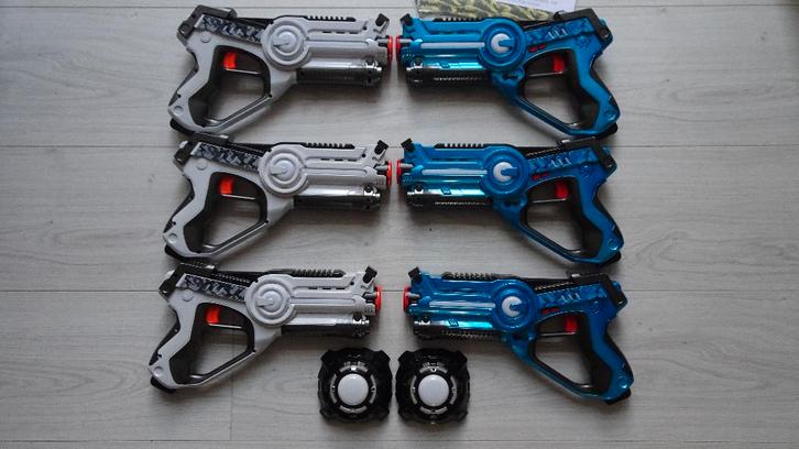 Lasergame huren (6 guns), Hobby en Vrije tijd, Feestartikelen | Verhuur, Nieuw, Verjaardag, Ophalen