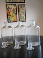 grote apothekers flessen met stolp vintage antiek, Ophalen, Gebruikt, Overige typen