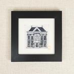 Ets Mauritshuis Den Haag 10x10 cm incl lijst, Antiek en Kunst, Kunst | Etsen en Gravures, Ophalen of Verzenden