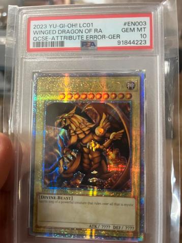 Winged dragon of ra Qcr psa 10! beschikbaar voor biedingen