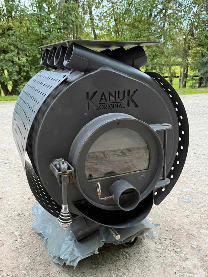 Kanuk Original 7kw Houtkachel, Huis en Inrichting, Kachels, Gebruikt, Houtkachel, Hout, Ophalen of Verzenden