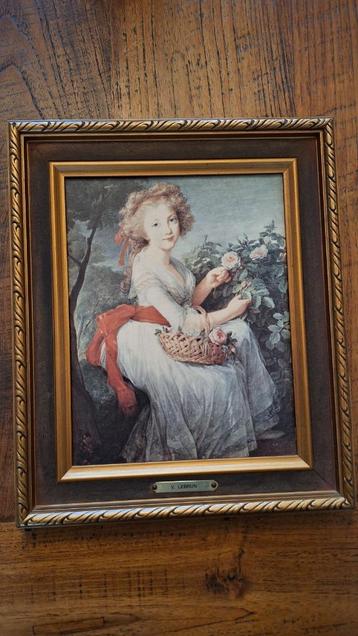 Schilderij van vrouw met rozen beschikbaar voor biedingen
