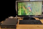 TKA: HP Elitedesk 800 G1 USDT + LG Flattron W2453V (W11-pro), Computers en Software, Desktop Pc's, Ophalen, Gebruikt, 8 GB, HP Desktop