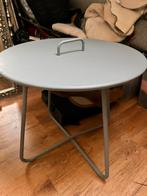 IJzeren tafeltje, grijs, Huis en Inrichting, Tafels | Eettafels, Ophalen, 50 tot 100 cm, Rond, Tot twee personen