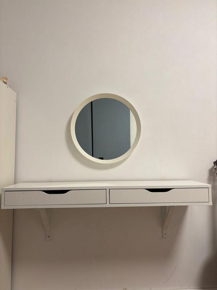 IKEA Ekby Alex bureau of Makeuptafel met Spiegel, Huis en Inrichting, Tafels | Kaptafels, Gebruikt, Minder dan 100 cm, 100 tot 150 cm