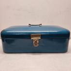 Blauwe Emaille Broodtrommel - Opknapper, Antiek en Kunst, Ophalen of Verzenden