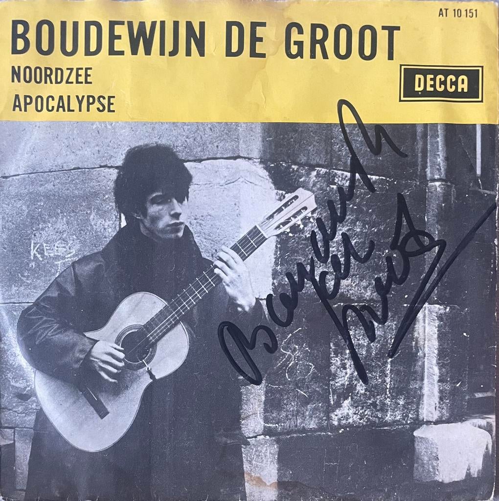 Single Boudewijn de Groot - Noordzee (GESIGNEERD!), Cd's en Dvd's, Vinyl Singles, Ophalen of Verzenden, 7 inch, Nederlandstalig