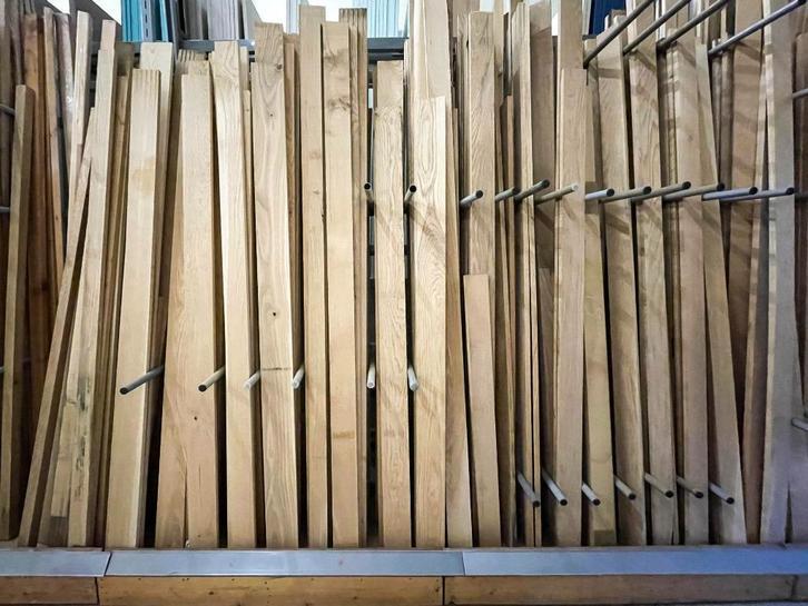 Eiken planken, latten, balkjes, Eiken zaagstukken | OUTLET!, Doe-het-zelf en Verbouw, Hout en Planken, Nieuw, Balk, Eiken, 25 tot 50 mm