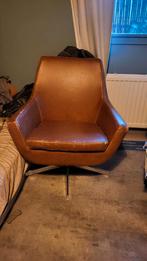 Gratis fauteuil faux leather nep leer bruin design wehkamp, Huis en Inrichting, Fauteuils, Ophalen, Gebruikt