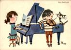 piano en vioolspeler, Fiep Westendorp, Verzamelen, Ansichtkaarten | Themakaarten, Verzenden, 1940 tot 1960, Ongelopen
