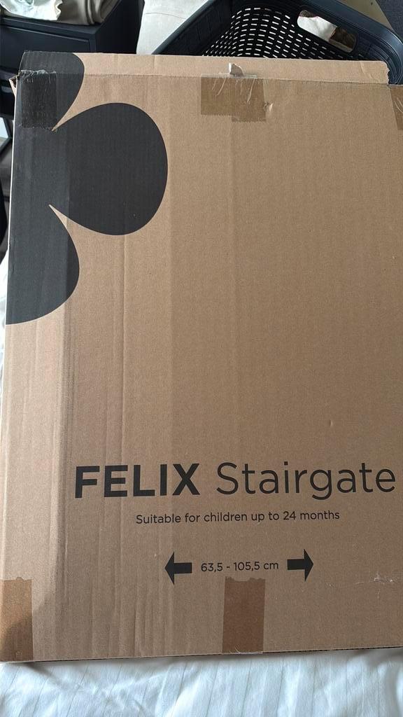 Kidsriver traphekje zwart, Kinderen en Baby's, Traphekjes, Nieuw, Klemhekje, Hout, 100 tot 115 cm, Ophalen of Verzenden