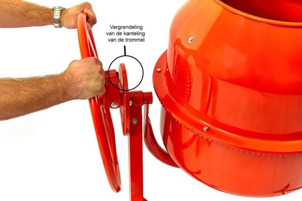 HBM Betonmolen, betonmixer 140 liter - 230 volt, Ophalen of Verzenden, Zo goed als nieuw